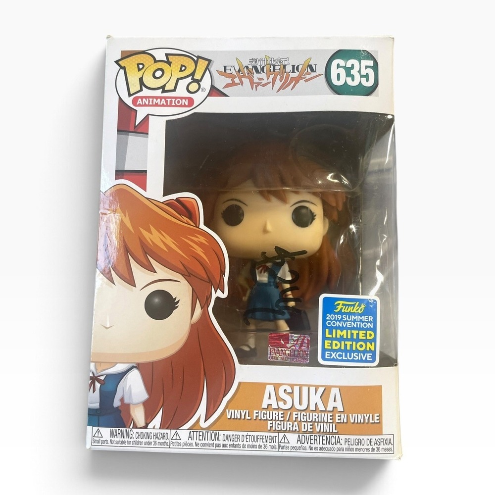 Funko Pop Asuka Evangelion 635 2019 Summer Convention Exclusive Signed Figure